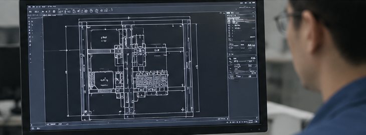 2D CAD 绘图界面